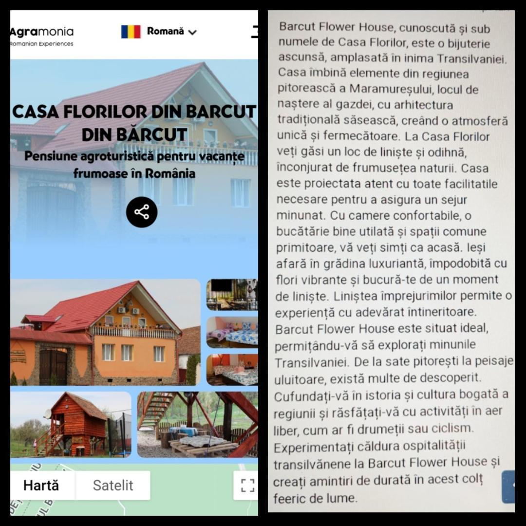 Casa Florilor Barcut Apartment Exterior photo
